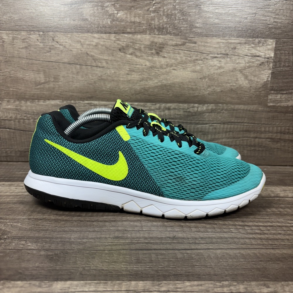 Nike Flex Experience RN 5 Green Yellow Womens Size 9.5 844729-300 Running Shoes